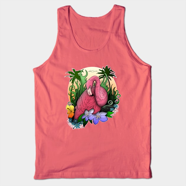 Flamingo Tank Top by adamzworld